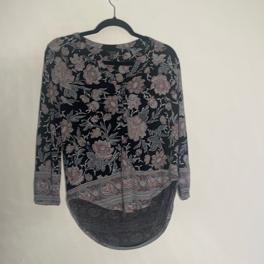 Lucky Brand floral XS top - Picture 1 of 5